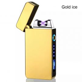 USB Rechargeable Electronic Cigarette Lighter, Double Arc Plasma Lighter with Battery Indicator