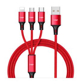 GM 3 In 1 USB Charging Cable For Type-c Android USB Fast Charger Cable Mobile Phone Tablet Charging Cable