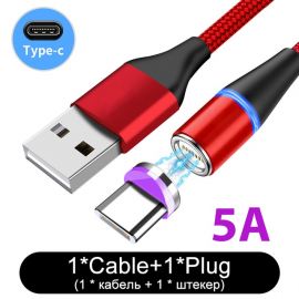 HEEMAX 5A Magnetic USB Type C Cable SFC for Huawei 3A Fast Charge Cable