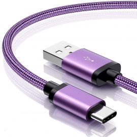 Nylon Braided Cable Usb 3A quick Charging Usb Type C Fast Usb c Cable 2.0 For Samsung smart