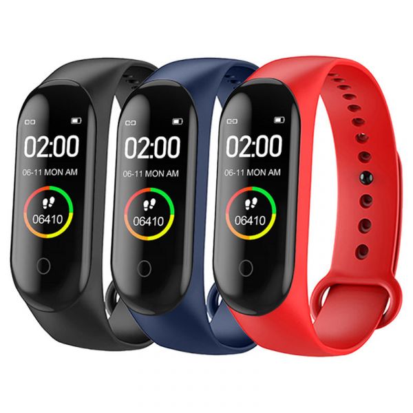 Rubber Oled M4 Smart Fitness Band, For Gym, Body Sensor at Rs 195/piece in  Noida